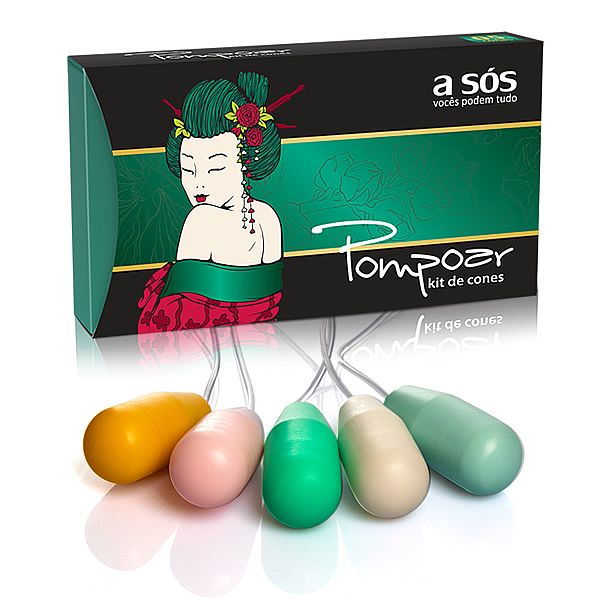 Cones para pompoarismo – Kit com 5 unidades
