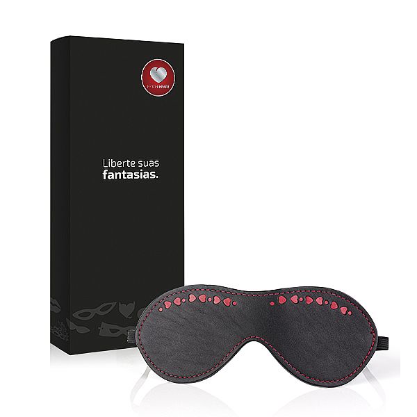 Tapa olhos em couro – Linha Heart